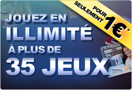Jouez en illimité à plus de 35 jeux